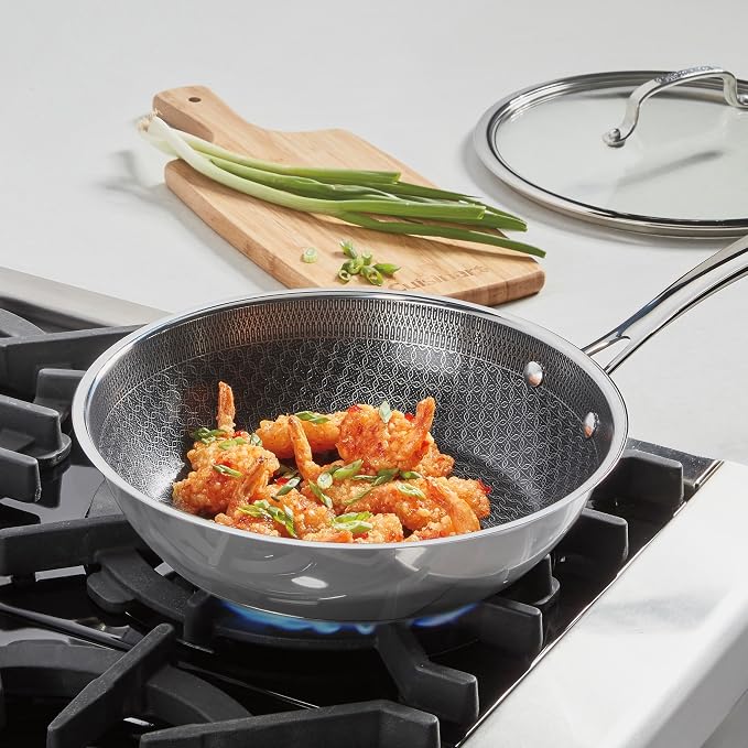 Cuisinart FusionPlus Hybrid Stainless Steel Cookware, 10.25-Inch Deep Fry Pan - Image 2