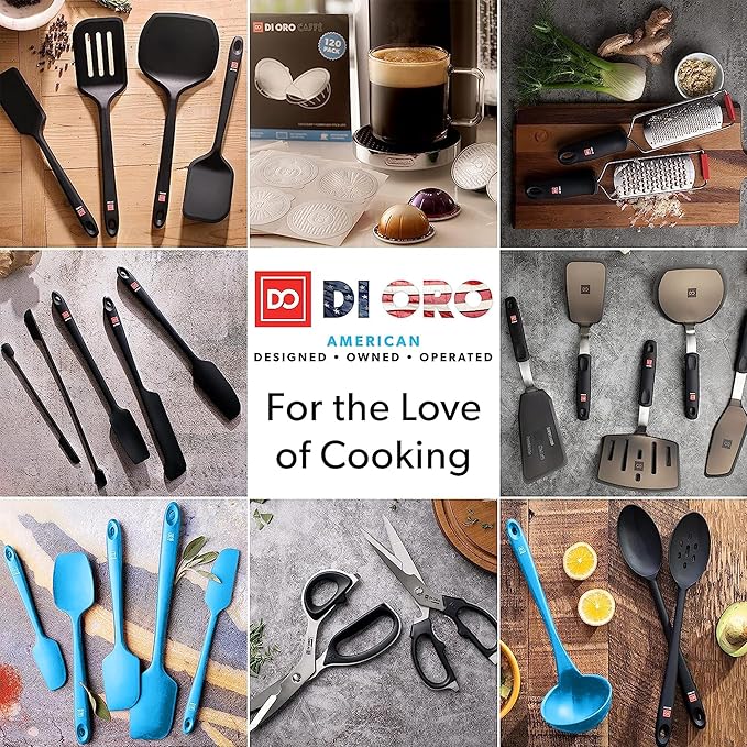 DI ORO Silicone Mixing & Serving Spoons - Image 8