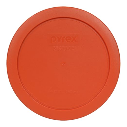 Pyrex 7201-PC 4 Cup Pumpkin Orange Food Storage Replacement Lid by Pyrex