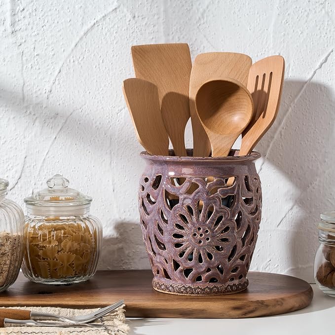 Farmhouse Kitchen Utensil Holder - Image 2