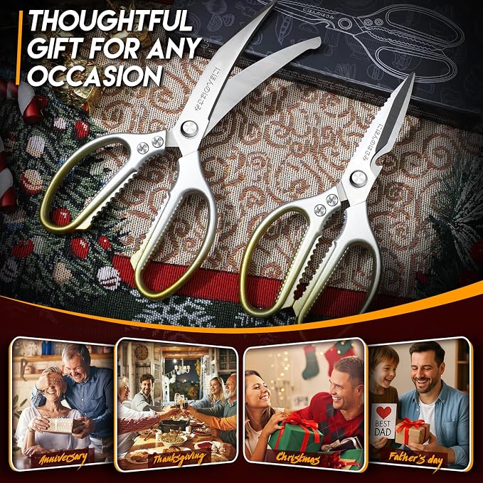 TIJERAS Kitchen Scissors Set Gold - Image 6