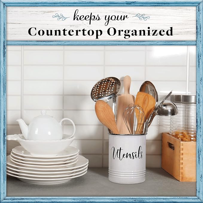 Home Acre Designs Vintage Farmhouse Utensil Holder - Image 4