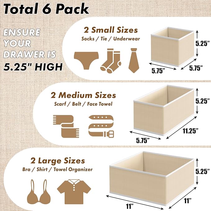 Simple Houseware Underwear Drawer Organizer - Image 2