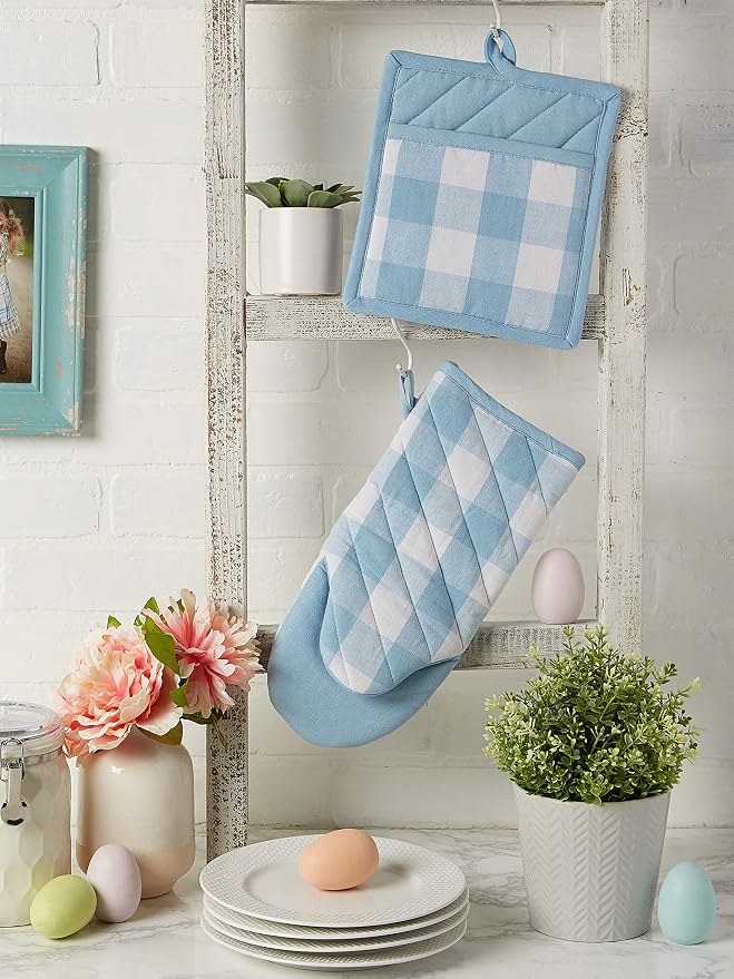 DII Buffalo Check Kitchen Collection, Classic Farmhouse Kitchen Set, Potholder - Image 8