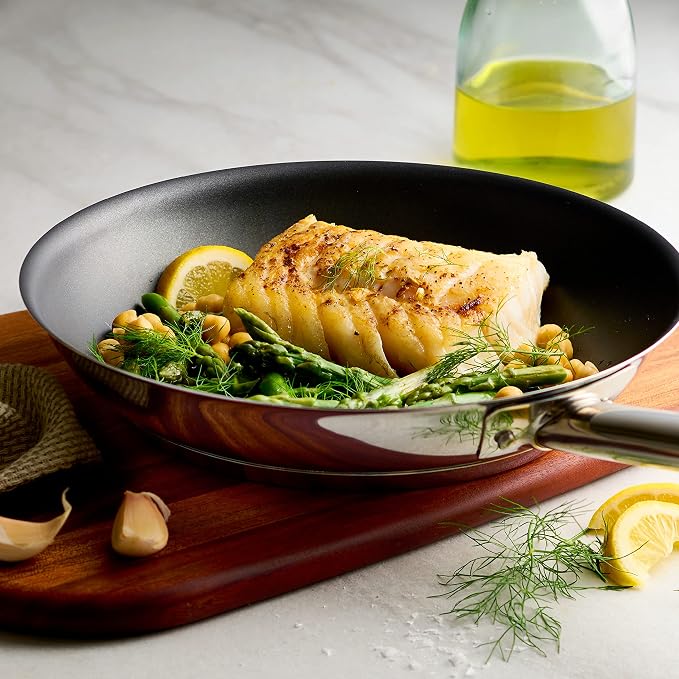 Tramontina 10-Inch Non Stick Frying Pan, Tri-Ply Base Stainless Steel Skillet - Image 2