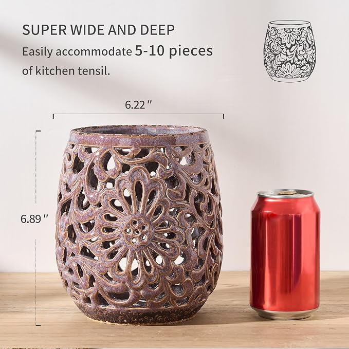 Farmhouse Kitchen Utensil Holder - Image 3