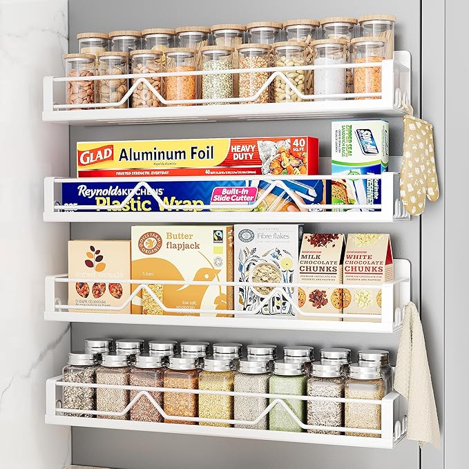 Mystozer 16.9 Inch Wide Large Capacity Magnetic Spice Rack by Mystozer