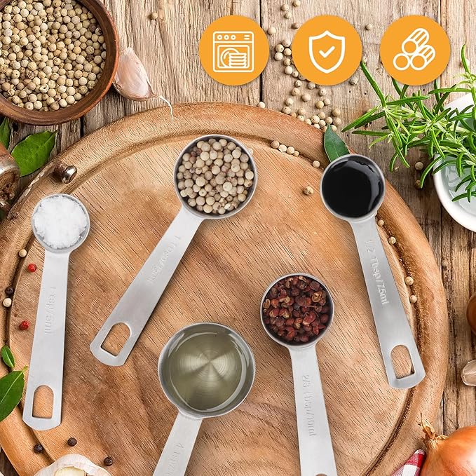 2 PCS 1 Teaspoon Stainless Steel Single Measuring Spoon - Image 6