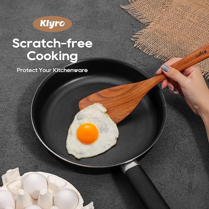 Teak Kitchen Utensils Set, 5 Piece Premium Wooden Cooking Utensils Set - Image 4