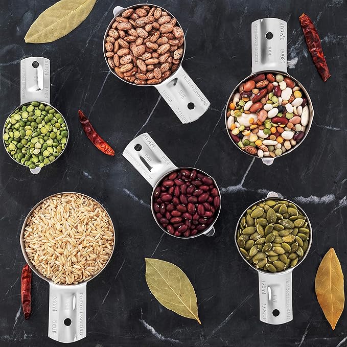 Hudson Essentials Stainless Steel Measuring Cups Set - Image 6