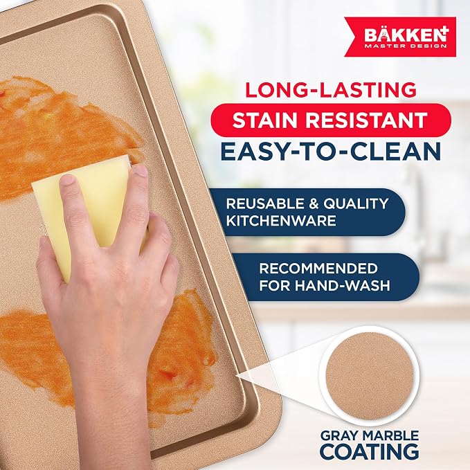 BAKKEN 3-Piece Kitchen Baking Pans - Image 7