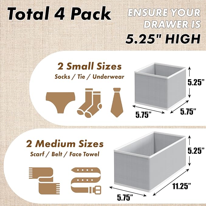 Simple Houseware Underwear Drawer Organizer - Image 2