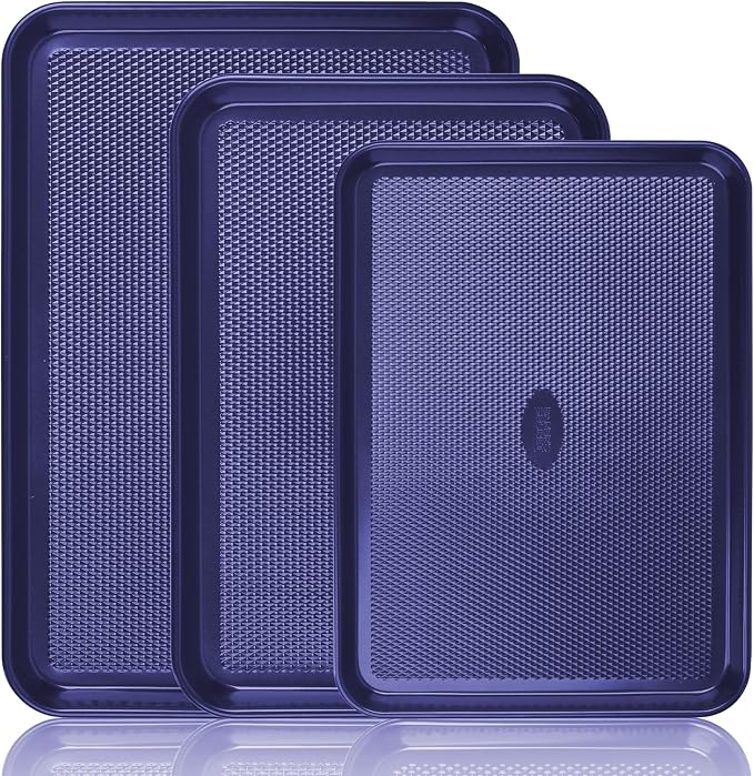 Baker's Secret Non Stick Baking Sheets, Diamond Texture Premium Air Flow by BakersSecret