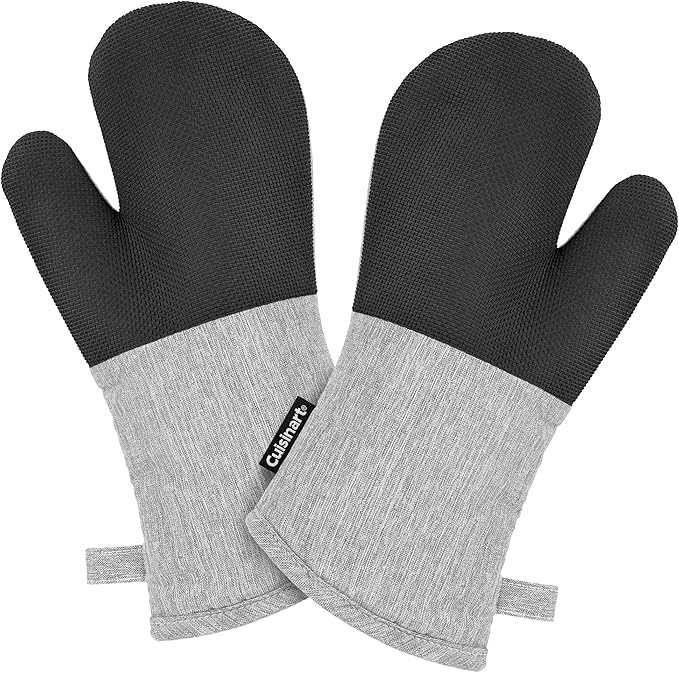 Cuisinart Kitchen Oven Mitts – Heat-Resistant Kitchen Mitts by BestBrands