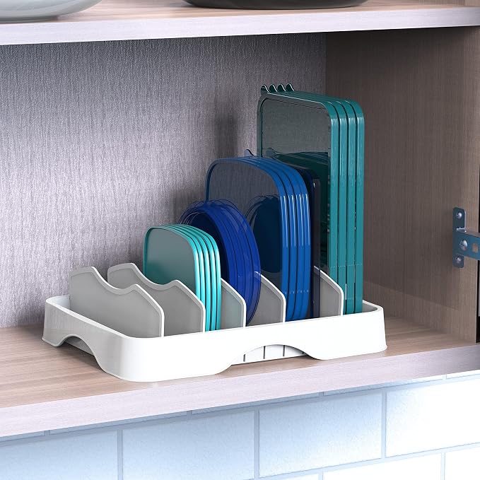 Simple Houseware Food Container Lids Storage Organizer - Image 3