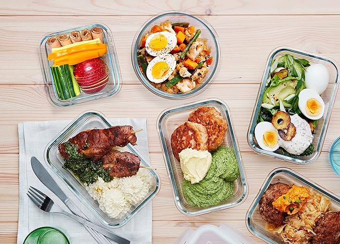 M MCIRCO 30 Pieces Glass Food Storage Containers - Image 6