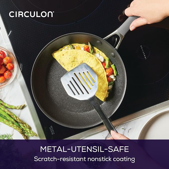 Circulon A1 Series with ScratchDefense Nonstick Induction 8.5-Inch and 10-Inch - Image 6