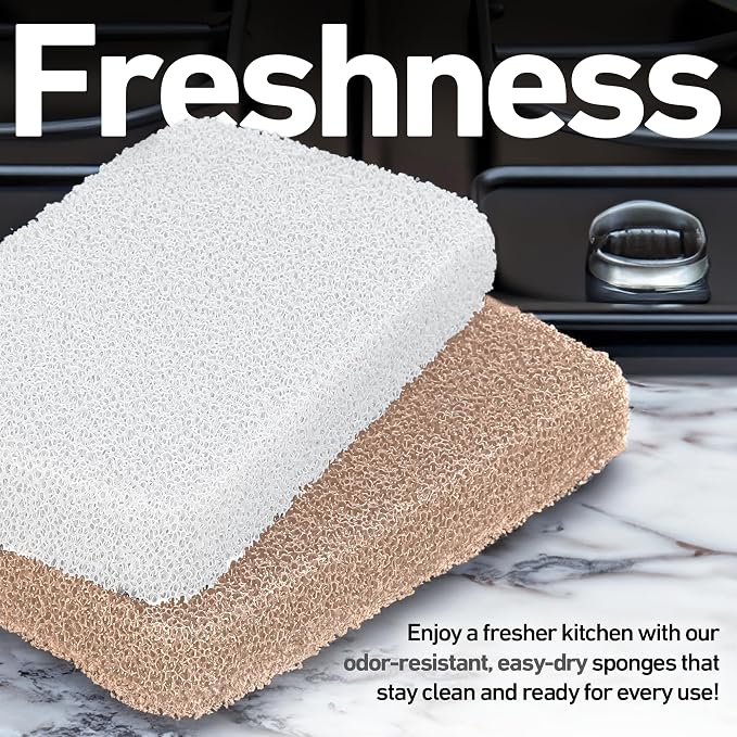 Casanero 6 Pack Silicone Dish Sponges, Heavy Duty Non Scratch Sponges - Image 5