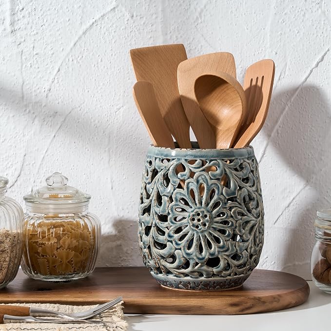 Farmhouse Kitchen Utensil Holder - Image 2