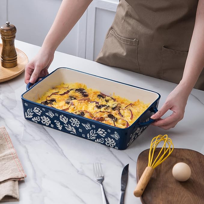 Wisenvoy Casserole Dish 9x13 Baking Pan Casserole Dishes - Image 2