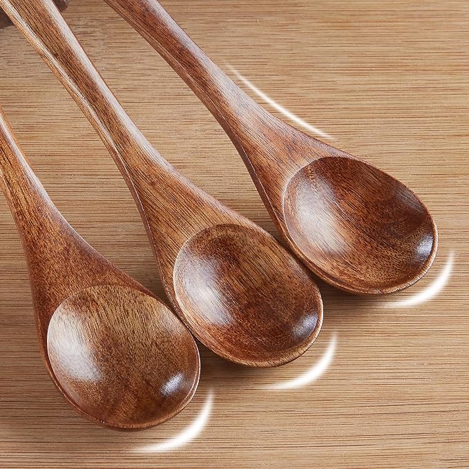 Sevensun Small Wooden Teaspoon, Condiments, Spoons - Image 3