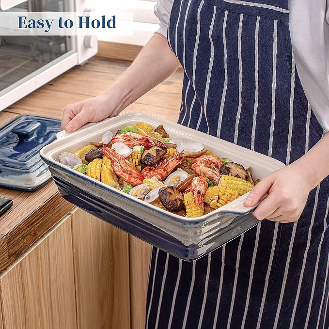LOVECASA 4.5 Quart Ceramic Casserole Dish - Image 5