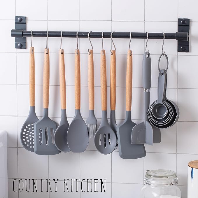 Country Kitchen Non Stick Silicone Utensil Set - Image 5