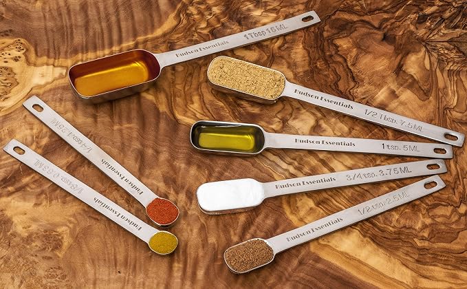 Hudson Essentials Stainless Steel Measuring Spoons Set - Image 6