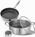 LOLYKITCH 7 QT & 12 Inch Ceramic Nonstick Cookware Set by LolyKitch