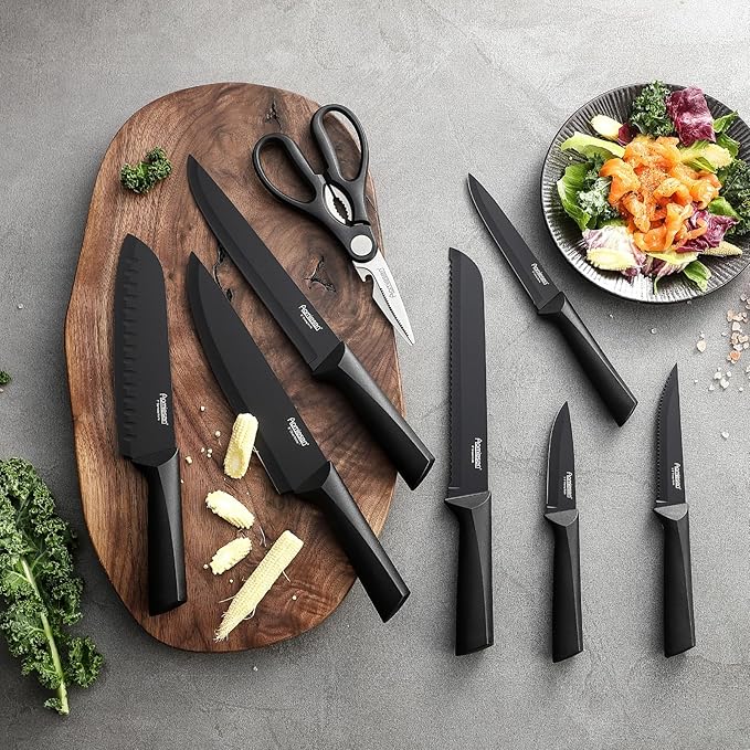 Stainless Steel Knife Set, Knife Block Sets - Image 5