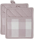 DII Buffalo Check Kitchen Collection, Classic Farmhouse Kitchen Set, Dusty Lilac by DII