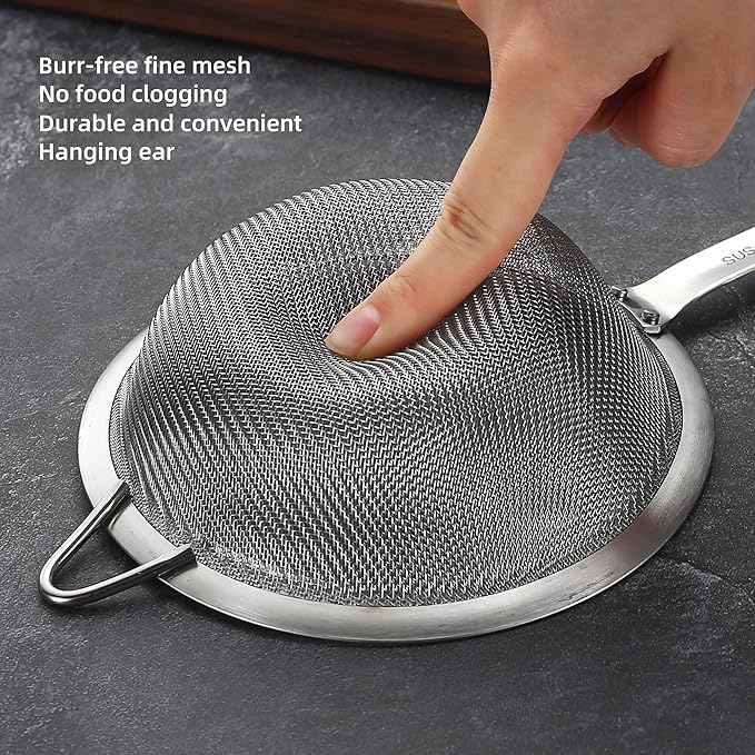 Stainless Steel Fine Mesh Strainers - Image 5