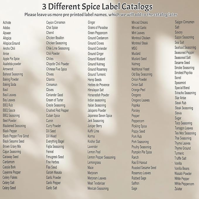Pink Spice Jars with Labels - Image 8