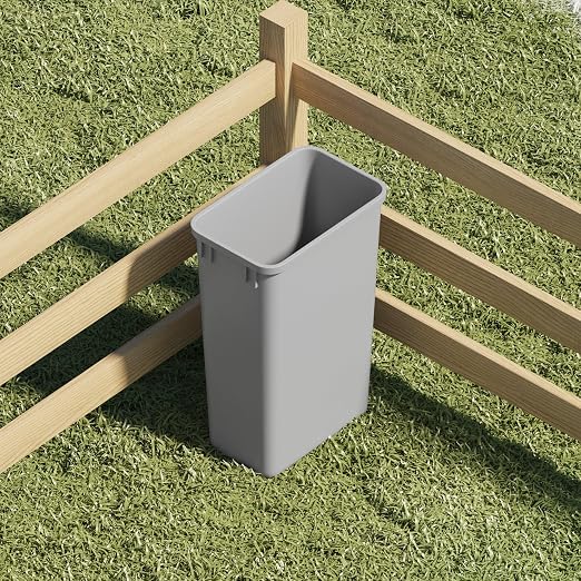 Dowell 10 Pack 50Qt Wastebasket Trash Container, - Image 7