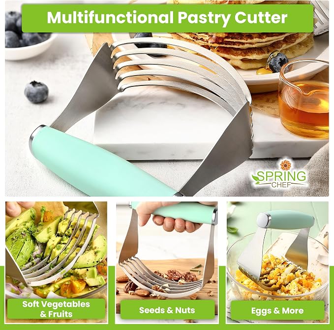 Spring Chef XL Stainless Steel Pastry Cutter Tool - Image 5