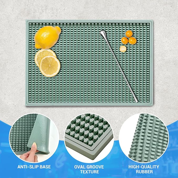 ZJWZLG Bar Mat - Premium 18"X12" Rubber Bar Mats - Image 3