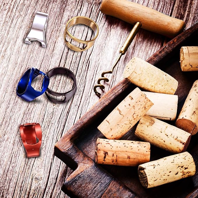 Boao 10 Pieces Bottle Opener Ring stainless Steel Beer Finger Bottle Opener - Image 5