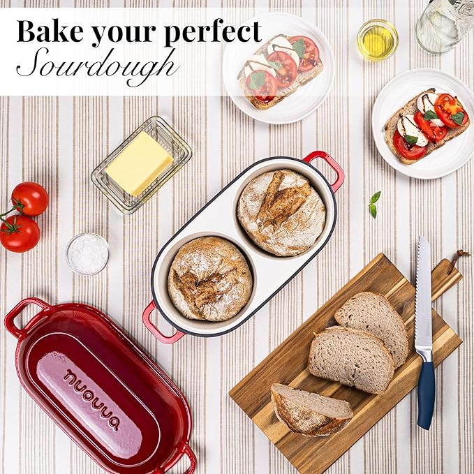 Dutch Oven For Sourdough Bread Baking – Enamelled Cast Iron Bread Loaf Pot – - Image 7