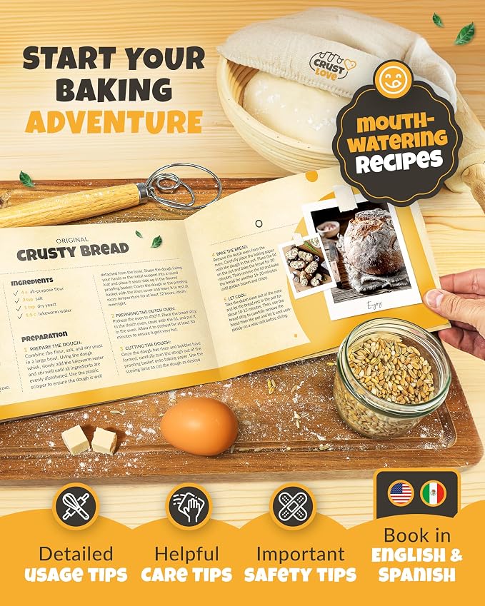 CRUSTLOVE Cast Iron Dutch Oven for Bread Baking - Image 7