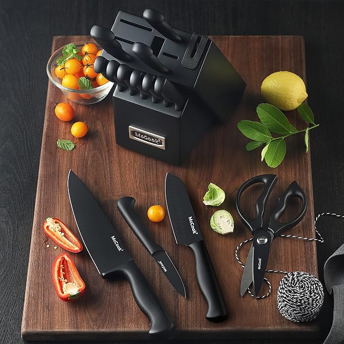 McCook® Knife Sets, German Stainless Steel Knife Block Sets - Image 5