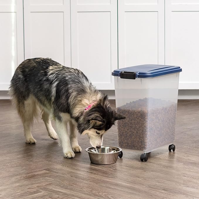 IRIS USA Airtight Dog Food Storage Container, Attachable Wheels, - Image 5