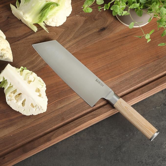 Babish 7.5-Inch Clef Knife – High-Carbon 1.4116 German Steel Kitchen Knife - Image 5