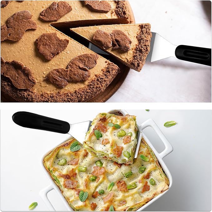 Small Spatula Professional Mini Serving Spatula, 2 Pieces Stainless Steel Metal - Image 5