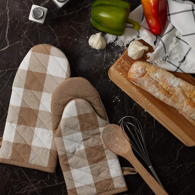 DII Buffalo Check Kitchen Collection, Classic Farmhouse Kitchen Set, Oven Mitt - Image 5