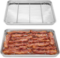 Homikit Baking Sheet with Rack Set, 20x14 Inches Large Stainless Steel Cookie by Homikit