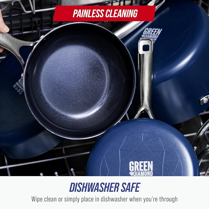 Blue Diamond 10" Nonstick Frying Pan Skillet, Diamond Infused PFAS & PTFE-Free - Image 8