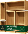 ROYAL CRAFT WOOD Premium Carbonized Bamboo Decorative Boxes by RoyalCraftWood