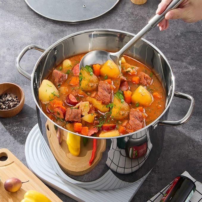 20 QT Stainless Steel Large Stock Pot, LIANYU Heavy Stockpot - Image 4