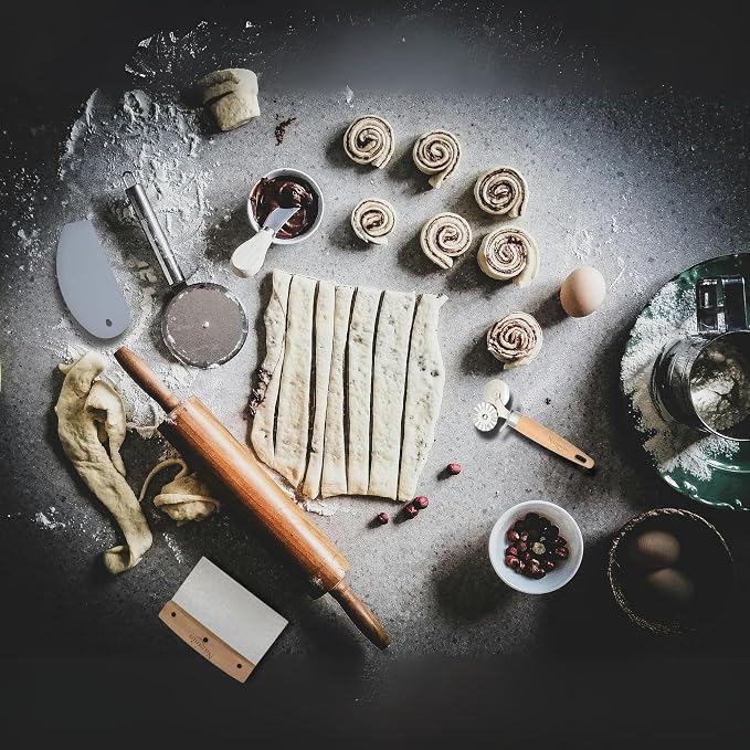 NAZANIN Baking Trio Set – Stainless Steel Dough Scraper - Image 5