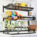 ADBIU Over The Sink Dish Drying Rack Snap-On Design 2 Tier Large Dish Rack by ADBIU